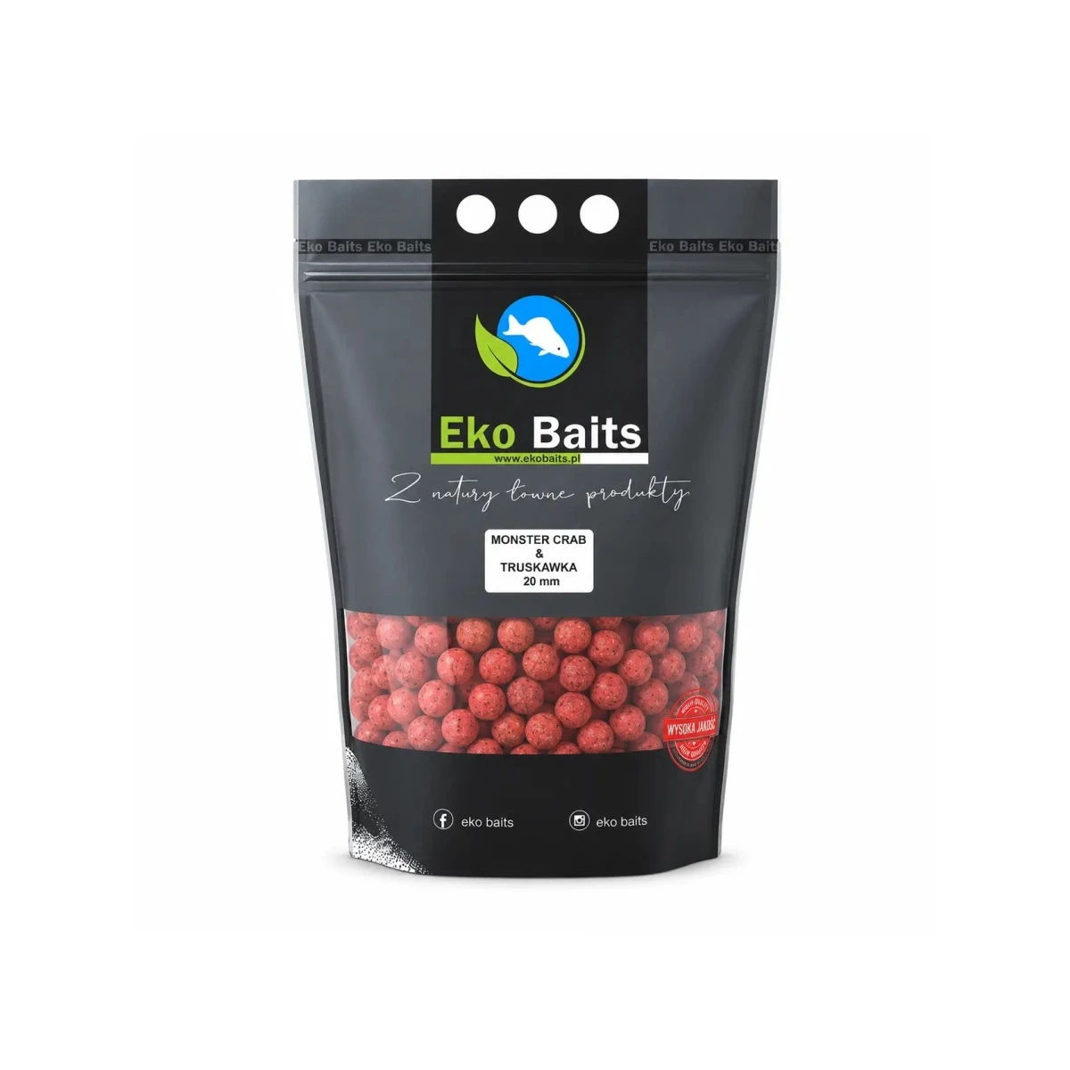 Eko Baits Economy Boilies - Monster Crab Truskawkarozmiar 20mm / 3.5kg - EAN: 5905562314129