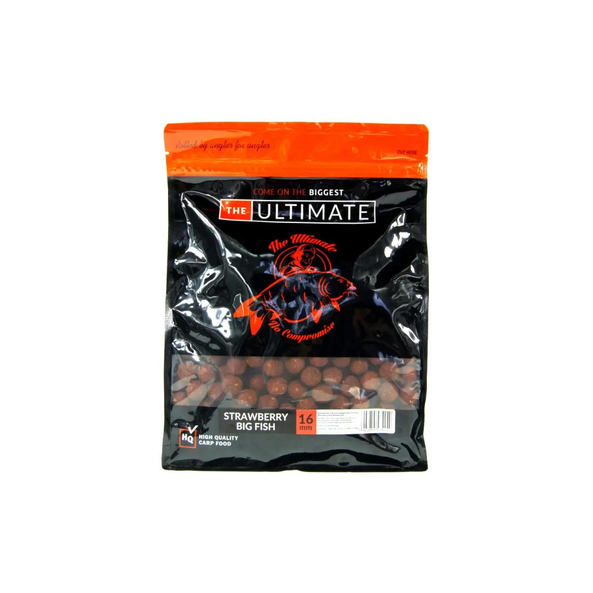 UltimateProducts Top Range Boilies - Strawberry Big Fishrozmiar 16 mm / 1 kg - EAN: 5903855434240