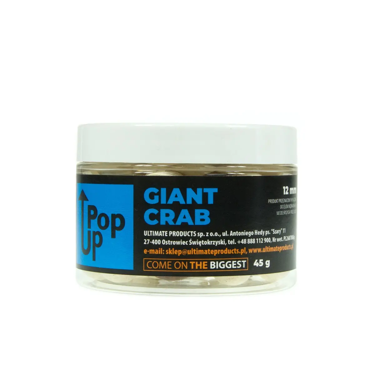 UltimateProducts Top Range Pop-Ups - Giant Crab 12 mmrozmiar 12 mm - EAN: 5903855434158