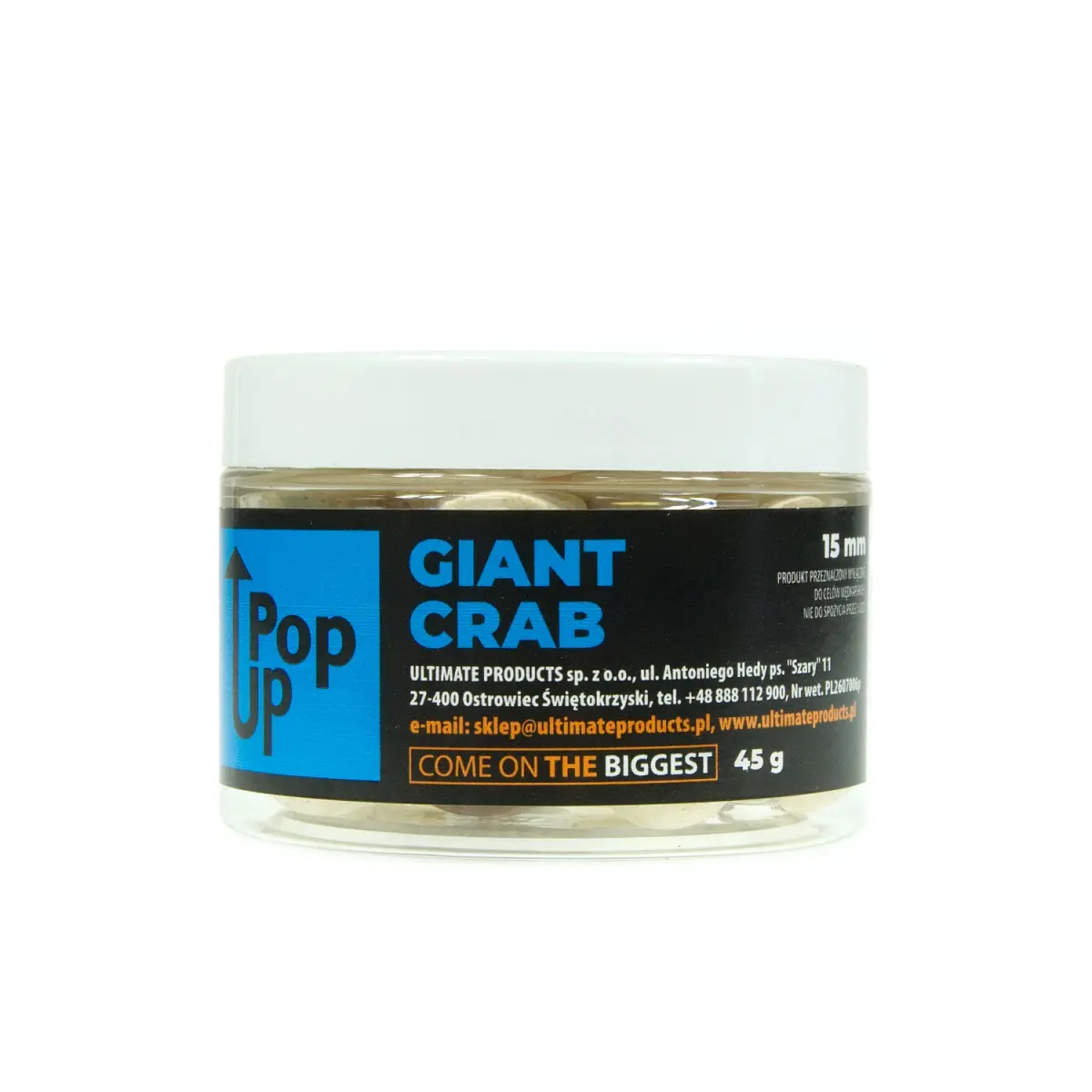 UltimateProducts Top Range Pop-Ups - Giant Crab 15 mmrozmiar 15 mm - EAN: 5903855434165