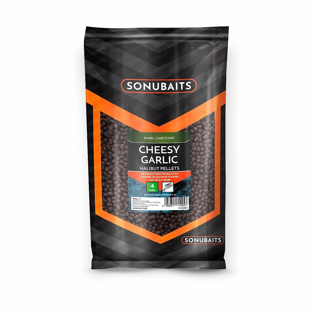 Sonubaits Cheesy Garlic Halibut Pelletsopakowanie 4mm / 900g - MPN: S1920001 - EAN: 5056317710953