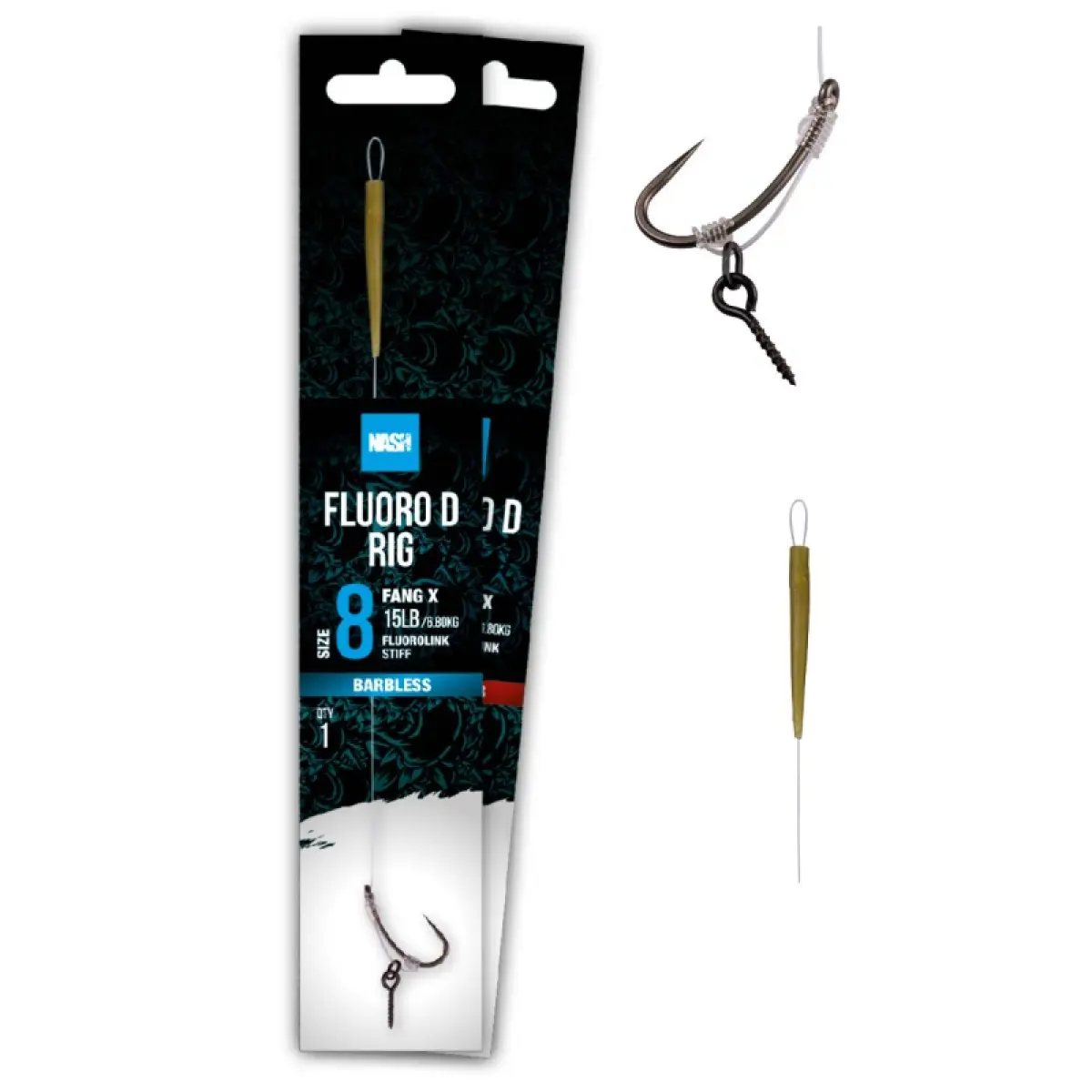 Nash Fluorocarbon D-Rig (Barbless) 6 (barbless)rozmiar 6 (barbless) - MPN: T6440 - EAN: 5055108964407