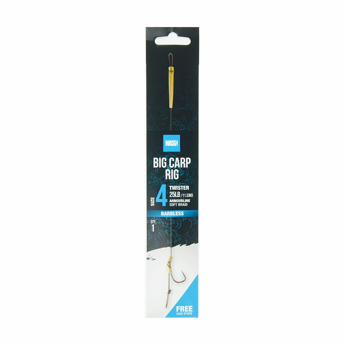 Nash Big Carp Rig (Barbless)rozmiar 4 (barbless) - MPN: T6425 - EAN: 5055108964254