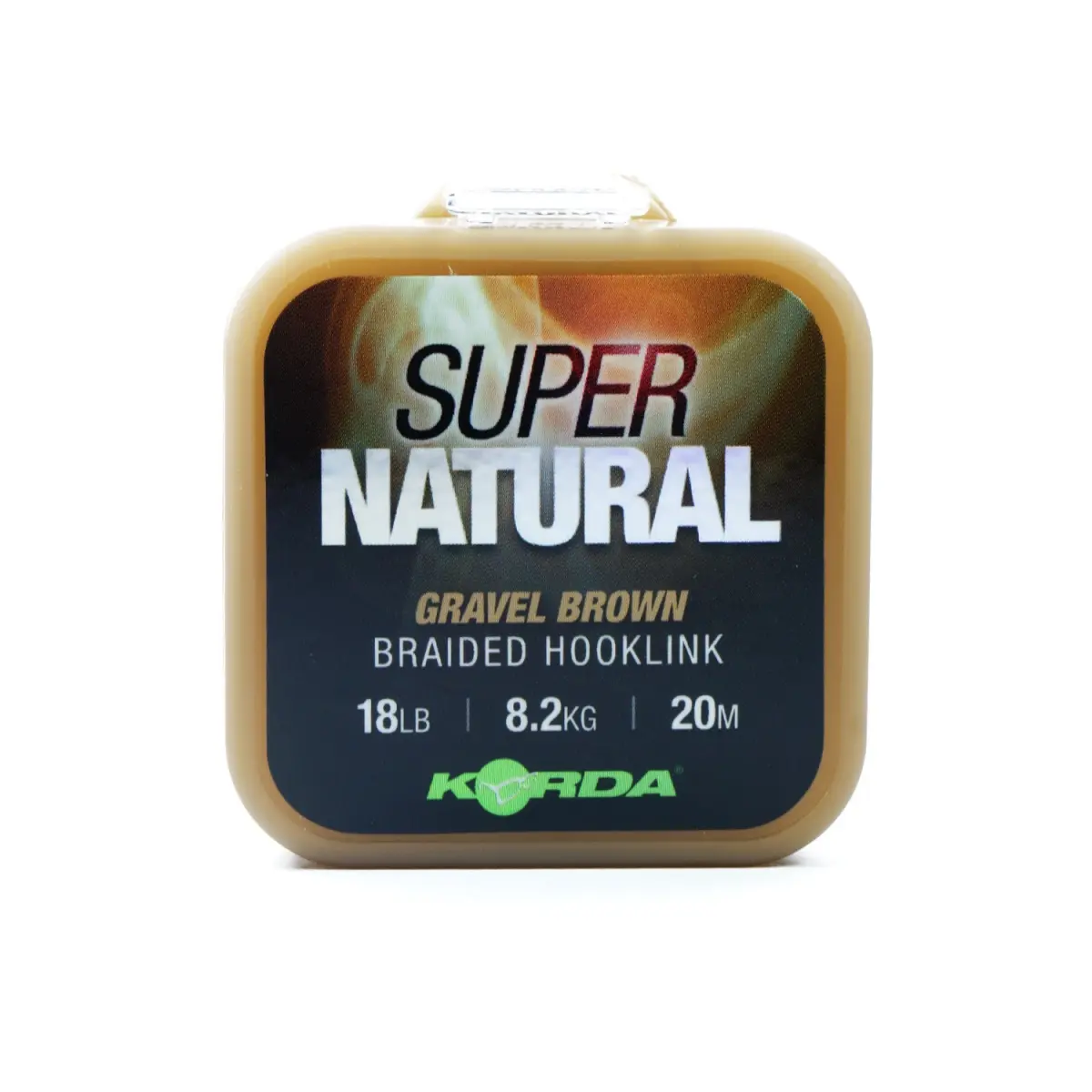 Korda Super Natural Braidkolor 18lb / 8.2kg Gravel Brown - MPN: KSNB - EAN: 5060062112412