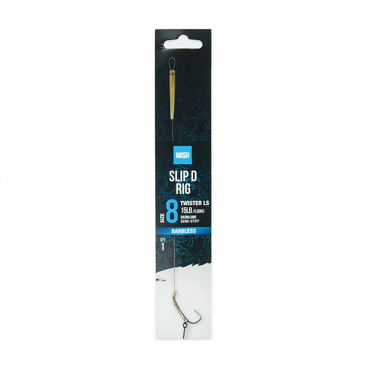 Nash Slip D Rig (Barbless)rozmiar 8 (barbless) - MPN: T6413 - EAN: 5055108964131