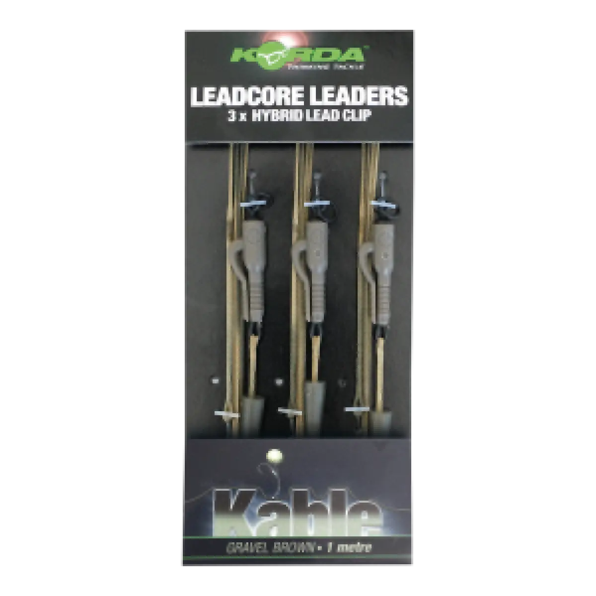 Korda Leadcore Leaders Hybrid Lead Clipkolor Weed/Silt - MPN: LLHCW - EAN: 5060062116557