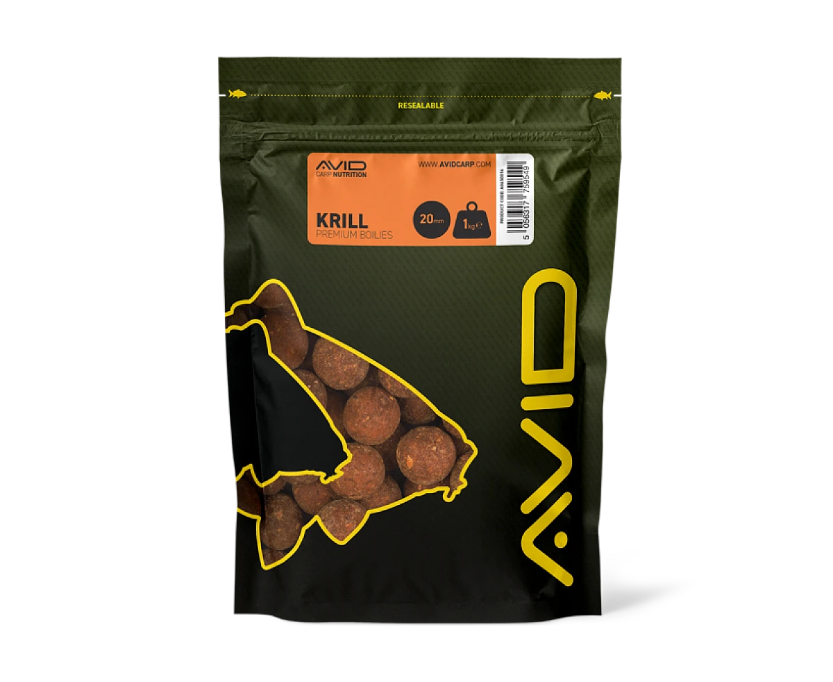 Avid Carp Krill Boiliesrozmiar 20 mm - 1 kg - MPN: A0650016 - EAN: 5056317759549