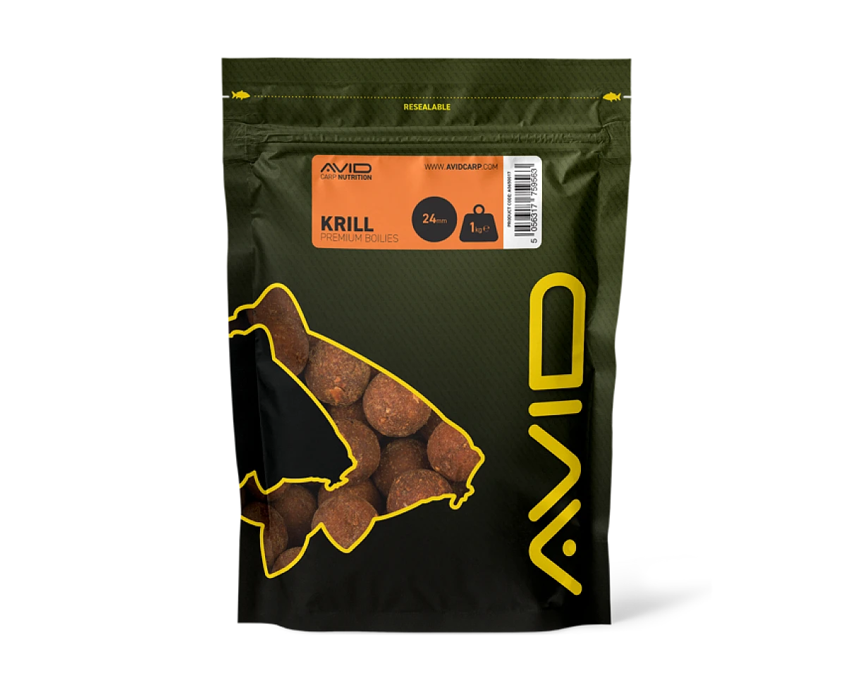 Avid Carp Krill Boiliesrozmiar 24 mm - 1 kg - MPN: A0650017 - EAN: 5056317759563