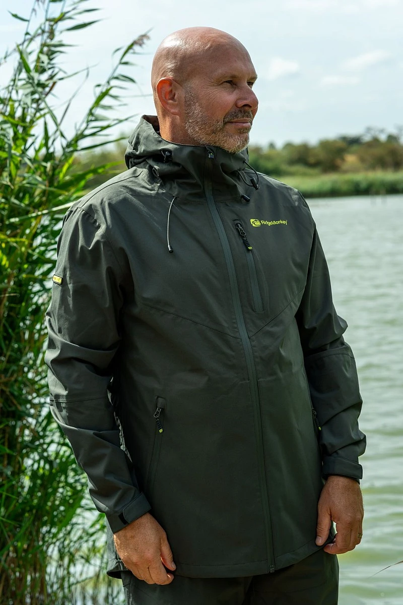 RidgeMonkey APEarel ThermaPro Waterproof Shell Coat - Green XLrozmiar XL - MPN: RMC148 - EAN: 5056210638569