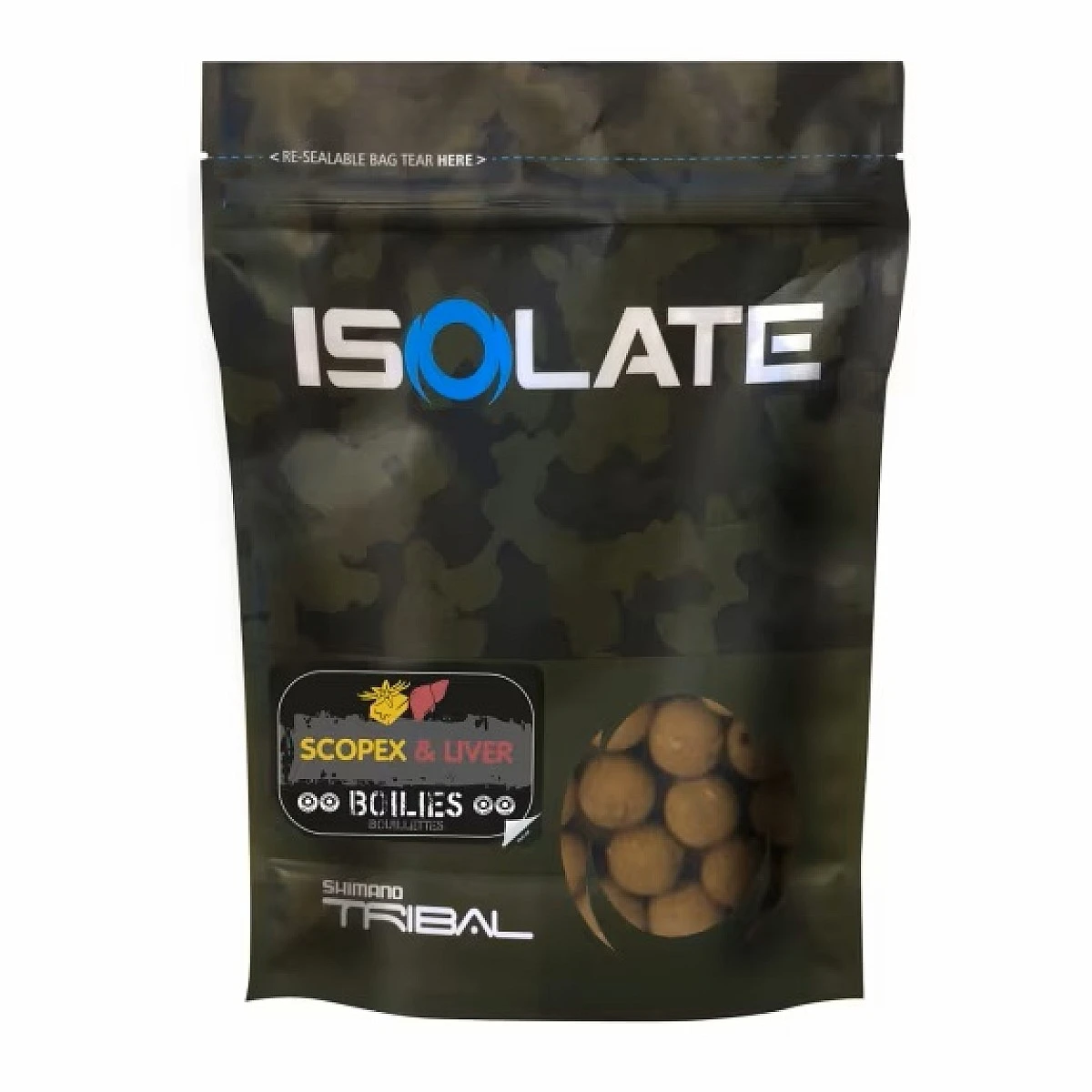 Shimano Tribal Isolate Boilies 1kg - Scopex Liver 20mm / 1kgrozmiar 20mm / 1kg - MPN: ISOSLB201000 - EAN: 8717009893206