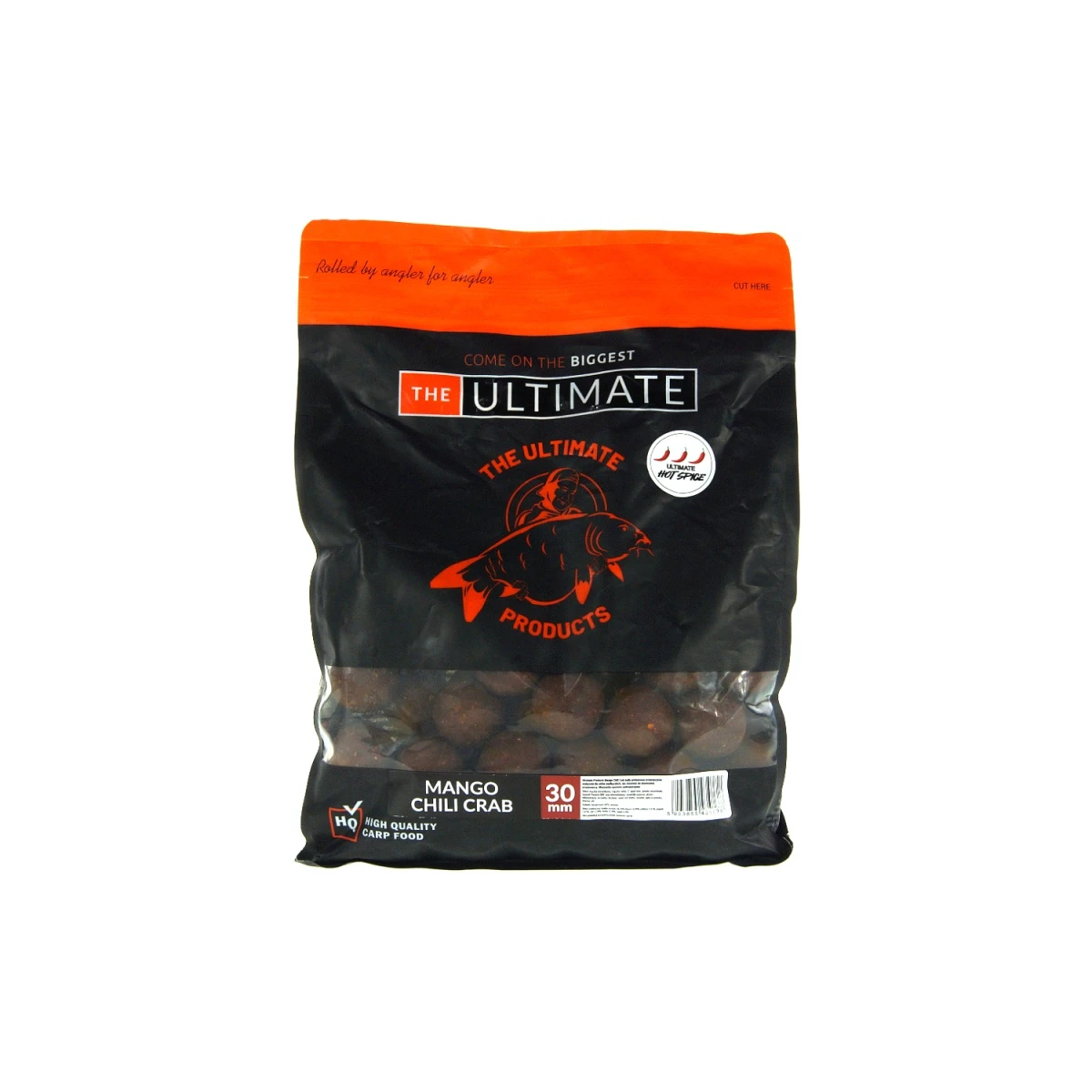 UltimateProducts Top Range Boilies - Mango Chili Crabrozmiar 30 mm / 1 kg - EAN: 5903855434738