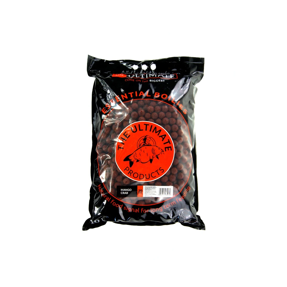 UltimateProducts Essential Boilies - Mango Crabrozmiar 20mm / 10kg - EAN: 5903855435070