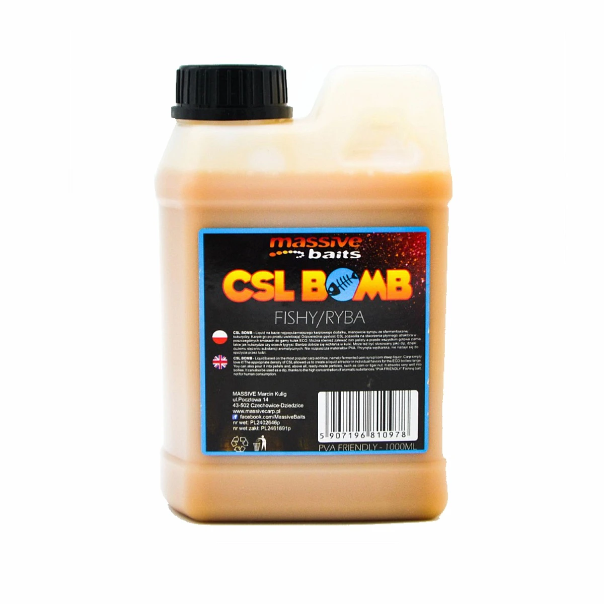 Massive Baits CSL Boomb - Fishyopakowanie 1000 ml - MPN: CSL002 - EAN: 5907196810978
