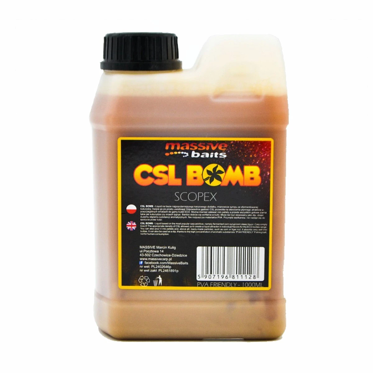 Massive Baits CSL Boomb - Citrusopakowanie 1000 ml - MPN: CSL016 - EAN: 5907196811111