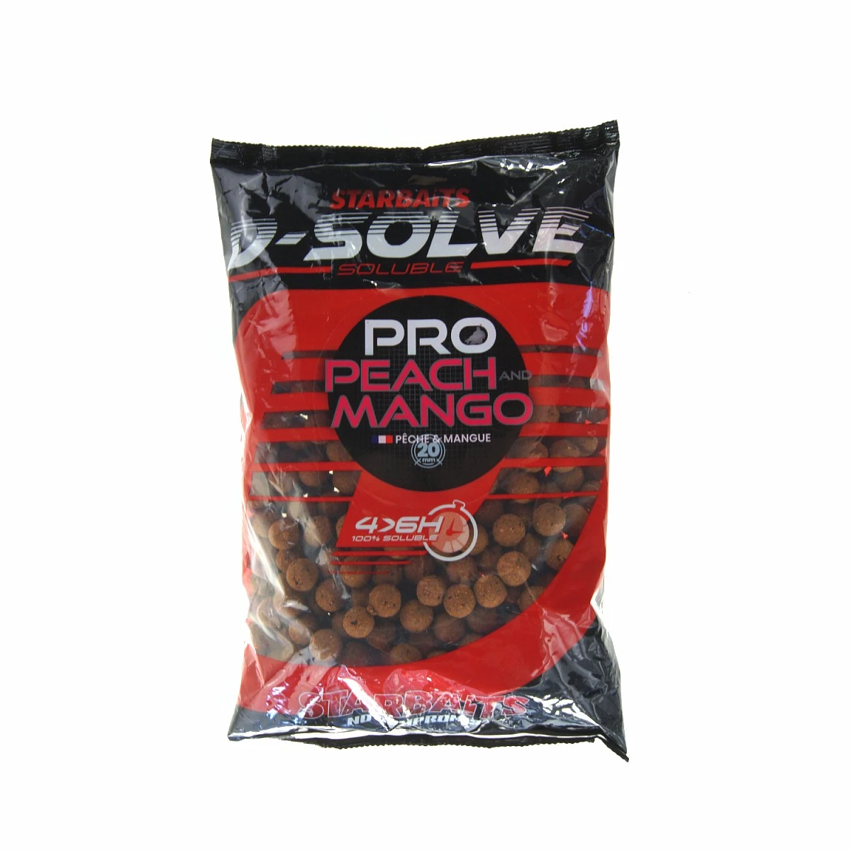 Starbaits Probiotic Peach and Mango D-Solve Boiliesrozmiar 20 mm / 2,5kg - MPN: 49179 - EAN: 3297830491796