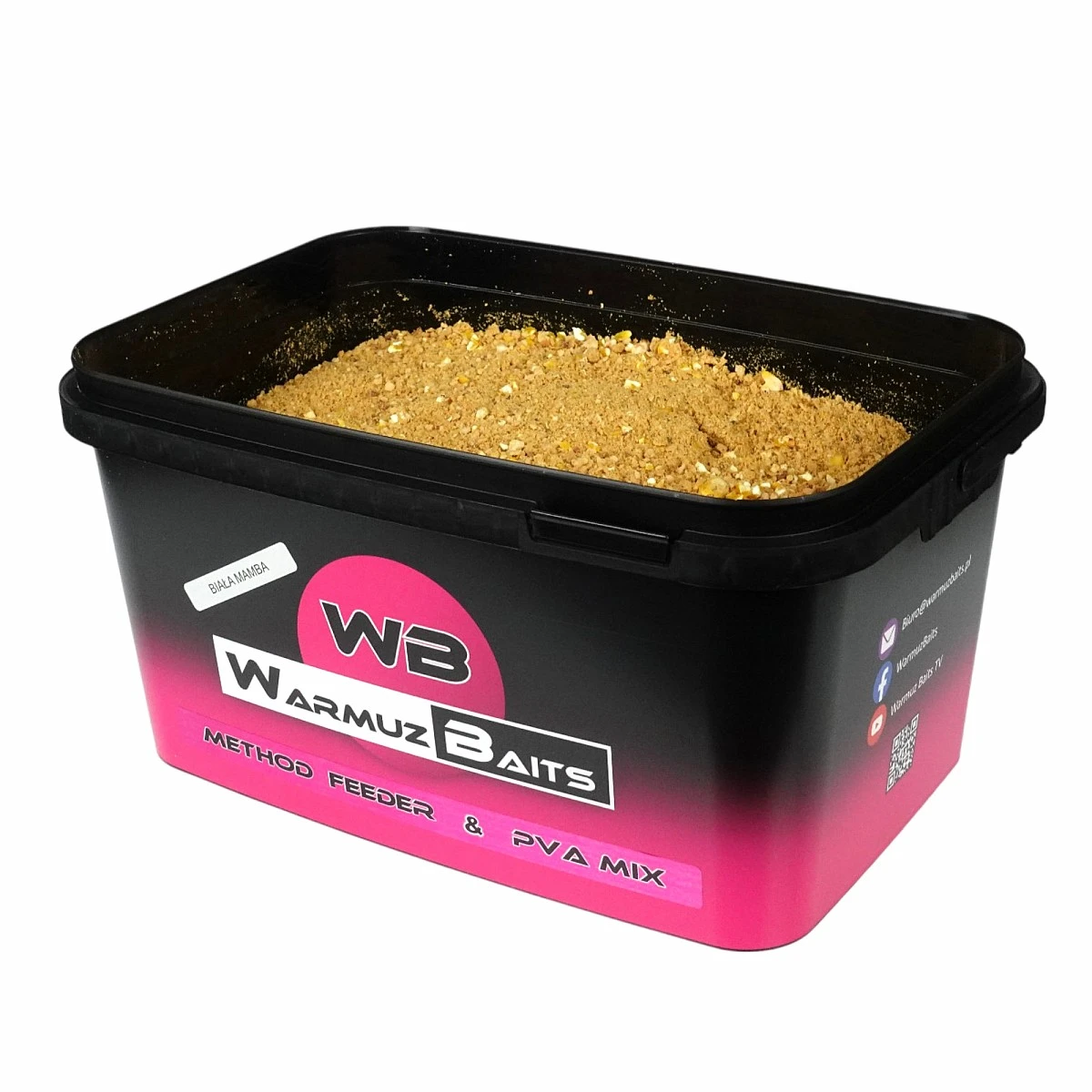 WarmuzBaits Method Feeder & PVA Mix - Biała Mambaopakowanie 3kg (wiaderko) - MPN: 67179 - EAN: 5902537375192