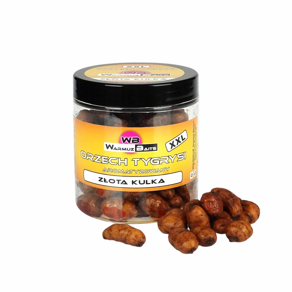 WarmuzBaits - Orzech Tygrysi XXL Aromatyzowany Złota Kulkaopakowanie 250ml - MPN: 67197 - EAN: 5902537375352
