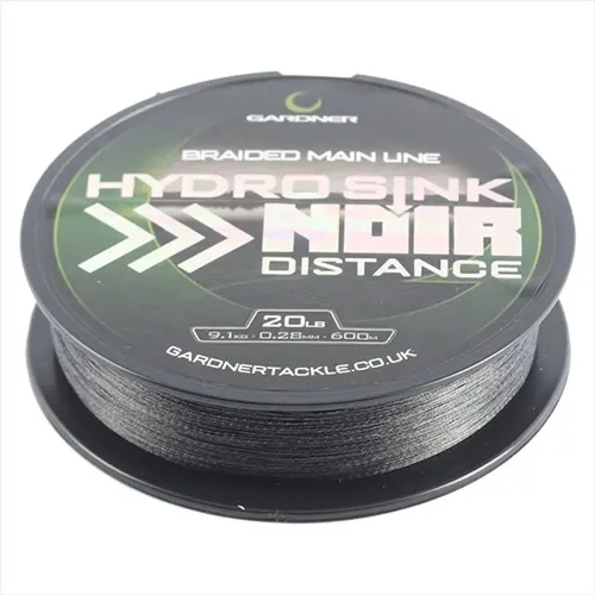 Gardner Hydro-Sink Noir Distance Braidmodel 20lb / 0.28mm / 600m - MPN: XHS20NB - EAN: 5060573464994
