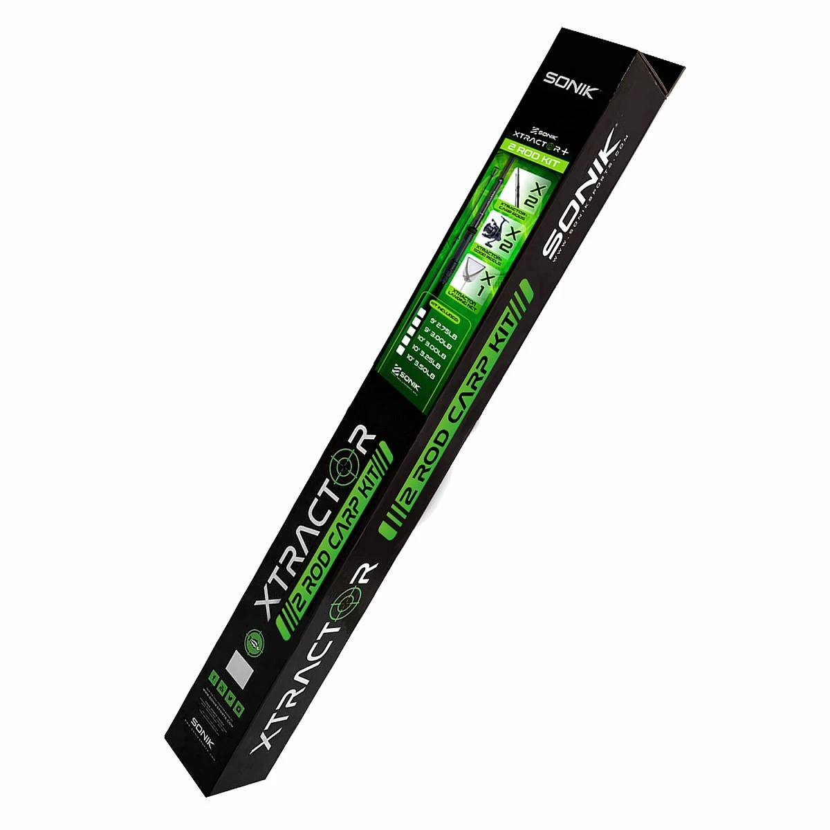 wersja XTRACTOR+ 2 Rod Carp Kit 9ft / 3.00lb