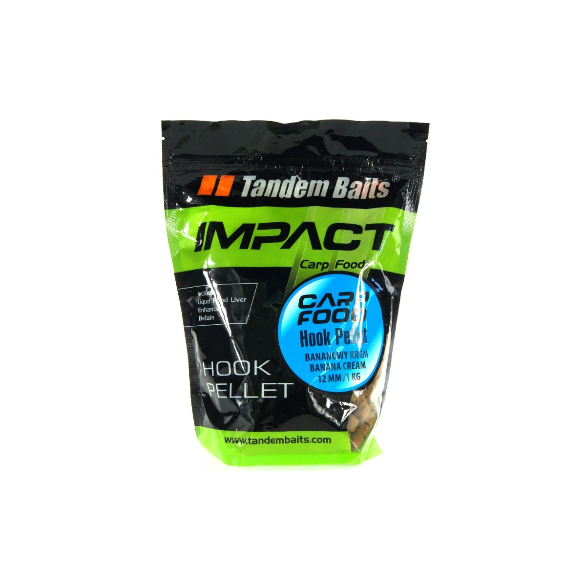 TandemBaits Carp Food Hook Pellet - Bananowy Kremrozmiar 12mm /1kg - MPN: 17261 - EAN: 5907666683484