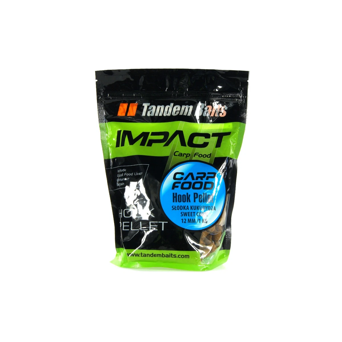 TandemBaits Carp Food Hook Pellet - Słodka Kukurydzarozmiar 12mm /1kg - MPN: 17269 - EAN: 5907666683569
