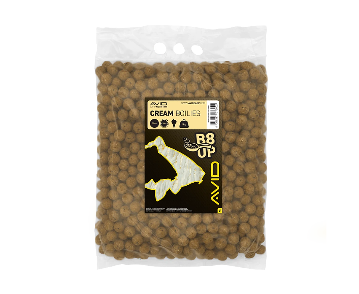 Avid Carp B8-Up Cream Boilieswersja 20mm / 5kg - MPN: A0650036 - EAN: 5056317773002