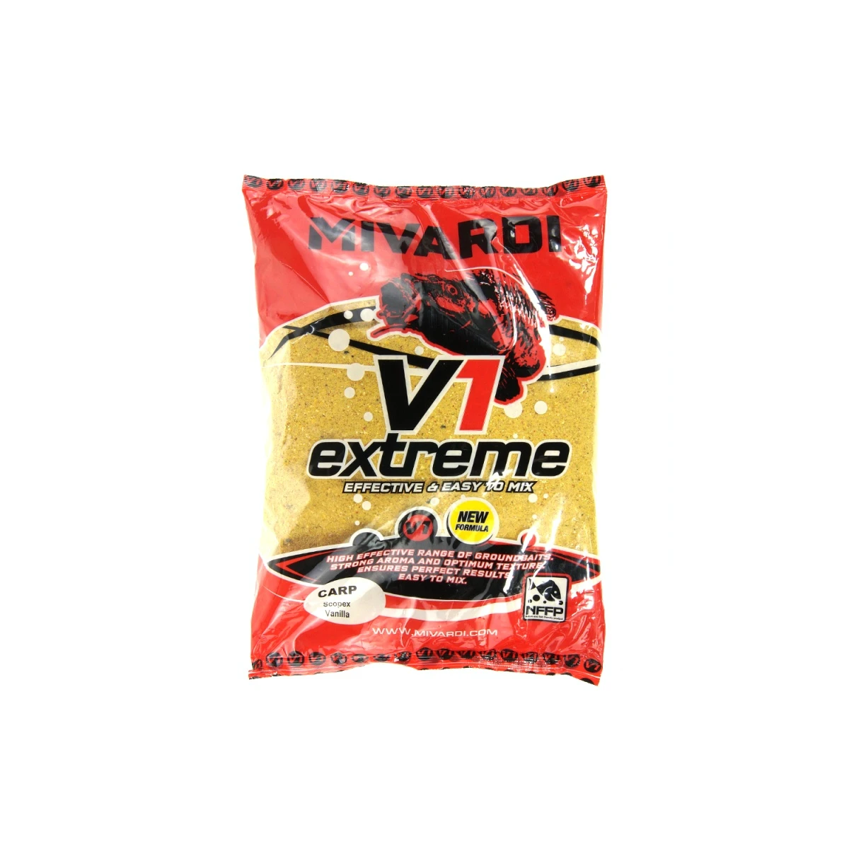 Mivardi V1 CARP Groundbait - Scopex Vanillaopakowanie 2850g - MPN: M-GV1CASVA28 - EAN: 8595712423602