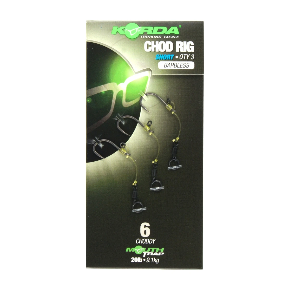 Korda Chod Rig - Short (Barbless)model 6 (Short) bezzadziorowe - MPN: KCR025 - EAN: 5060062115253