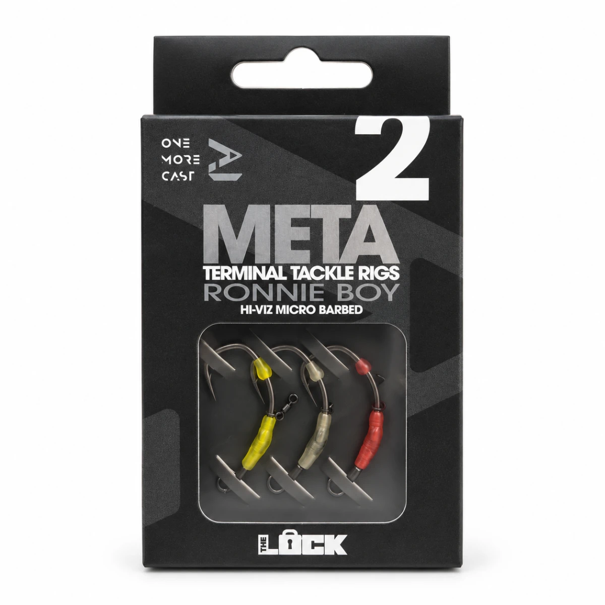 One More Cast Lock Hook Ronnie Boy Hi-Viz Pack - Barbed 2rozmiar 2 - MPN: OMCVRB2 - EAN: 5060939136039