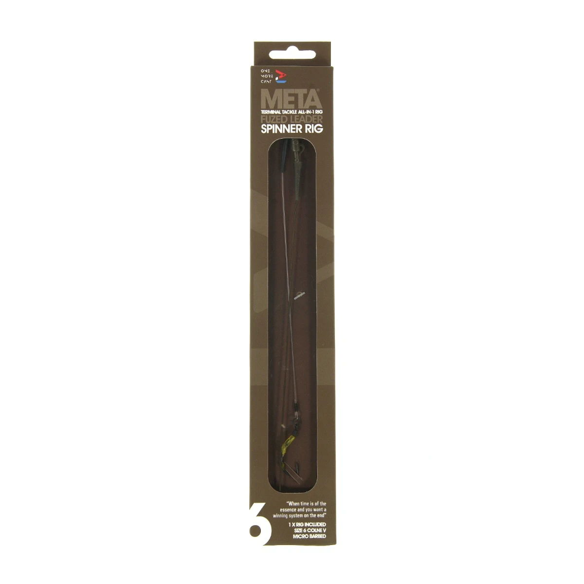 One More Cast Blend Fuzed Leader Leadclip Spinner Colne V - Barbedrozmiar 6 - MPN: OMCFLSR6 - EAN: 5060939133403