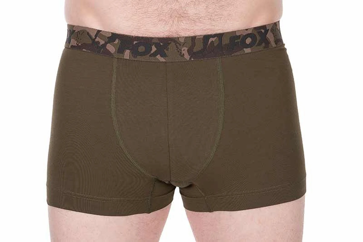 Fox Boxers Shorts Khaki / Black (2 pack)rozmiar M - 32-34 / 81-86cm - MPN: CFX495 - EAN: 5056808510789