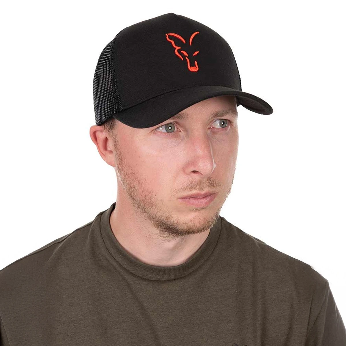 Fox Collection Trucker Cap - Black/Orange  - MPN: CHH034 - EAN: 5056808511021