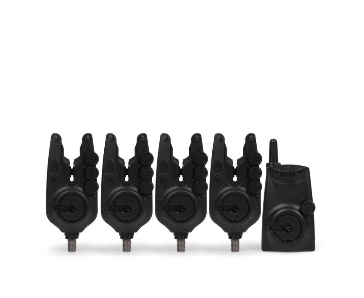 Avid Carp VTX+ Bite Alarm Setmodel 4+1 - MPN: A0500011 - EAN: 5056837205823
