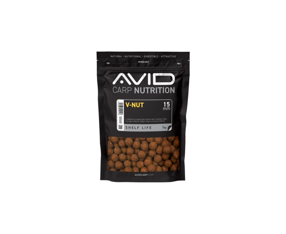 Avid Carp V-Nut Boiliesrozmiar 15mm / 1kg - MPN: A0650040 - EAN: 5056837210117
