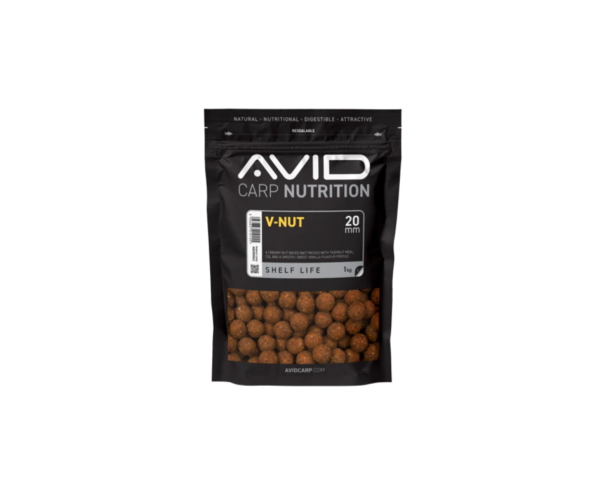 Avid Carp V-Nut Boiliesrozmiar 20mm / 1kg - MPN: A0650042 - EAN: 5056837210155