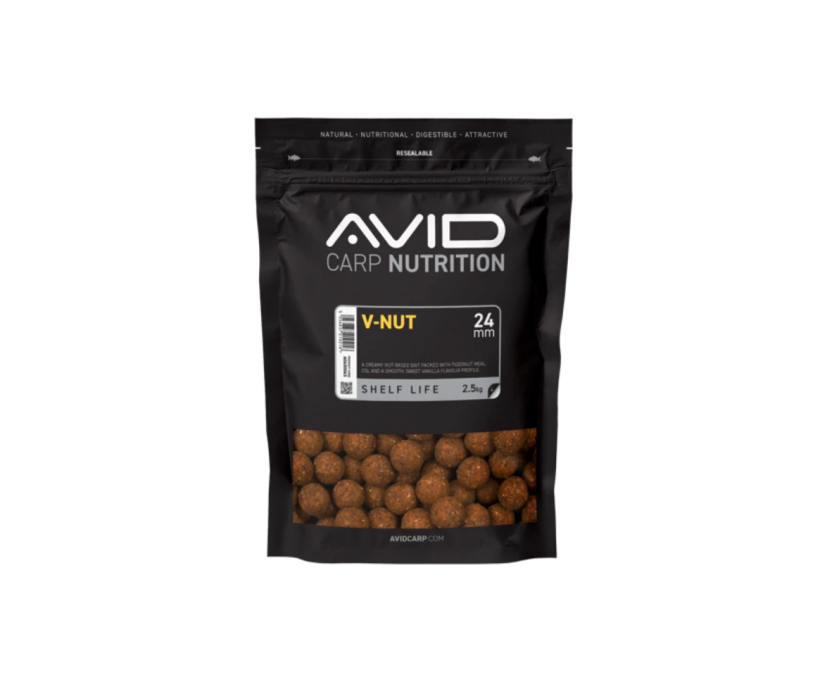 Avid Carp V-Nut Boiliesrozmiar 24mm / 2,5kg - MPN: A0650045 - EAN: 5056837210216