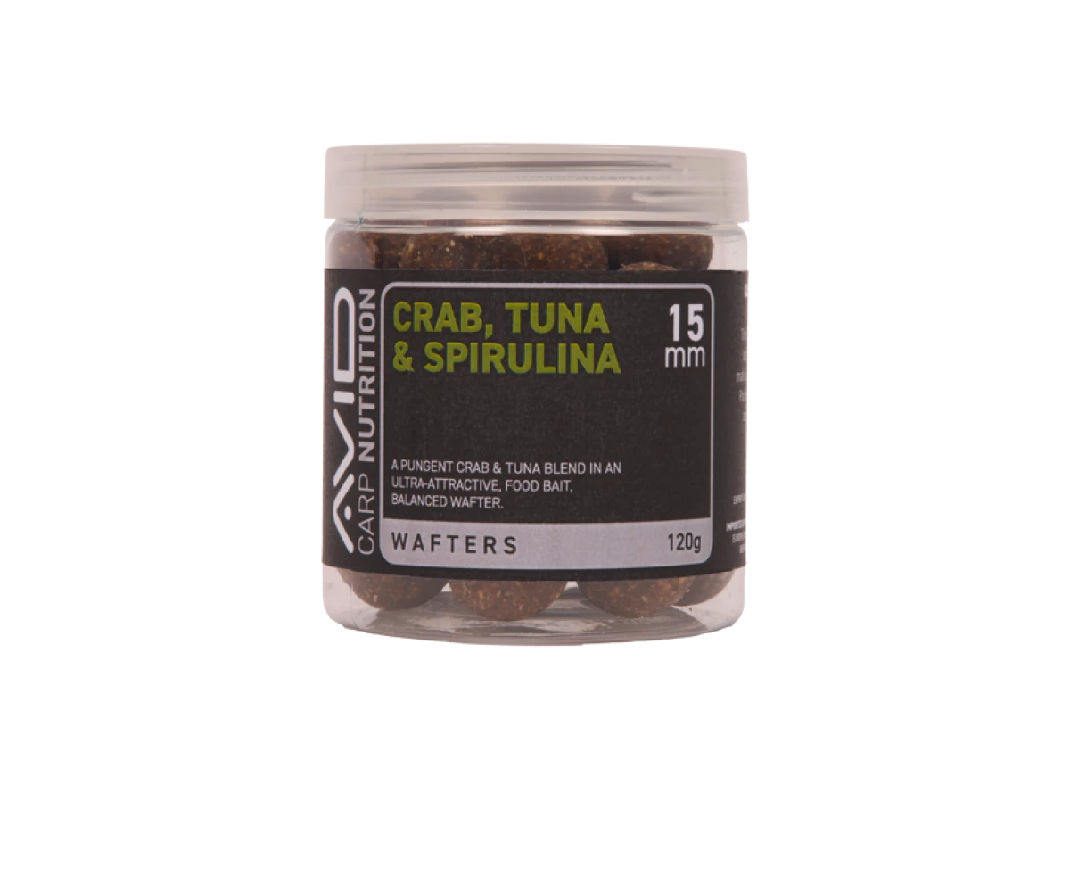 Avid Carp Crab, Tuna & Spirulina Wafterrozmiar 15mm - MPN: A0650085 - EAN: 5056837211015