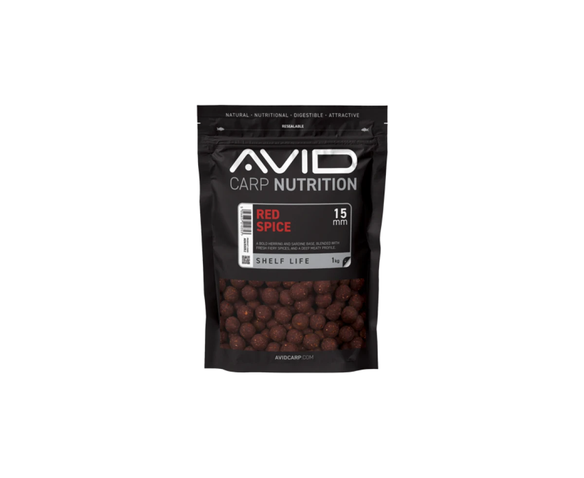 Avid Carp Red Spice Boiliesrozmiar 15mm / 1kg - MPN: A0650052 - EAN: 5056837210353