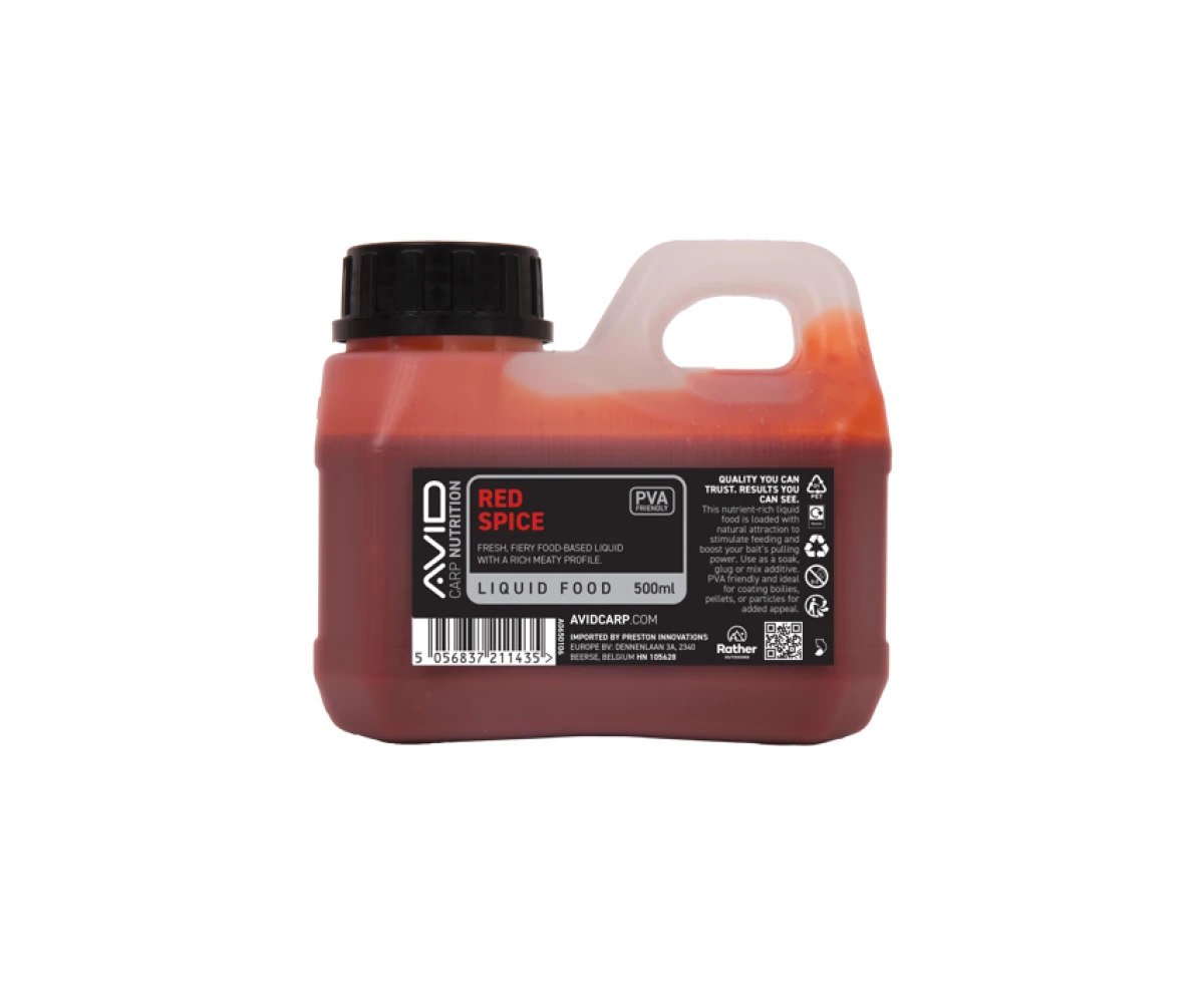 Avid Carp Red Spice Liquid Food opakowanie 500ml - MPN: A0650106 - EAN: 5056837211435