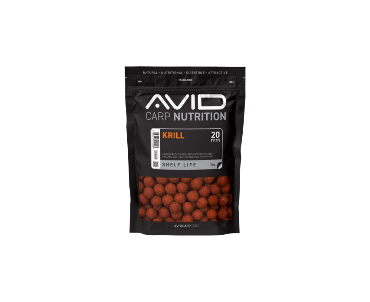 Avid Carp Nutrition Krill Boiliesrozmiar 20mm / 1kg - MPN: A0650060 - EAN: 5056837210513