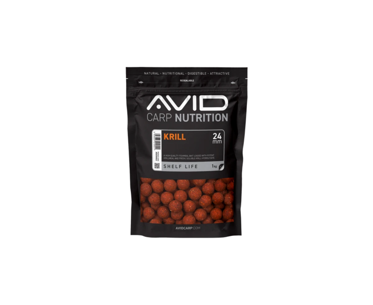 Avid Carp Nutrition Krill Boiliesrozmiar 24mm / 1kg - MPN: A0650062 - EAN: 5056837210551