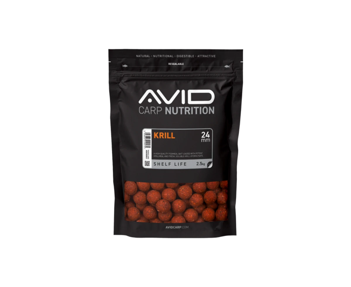 Avid Carp Nutrition Krill Boiliesrozmiar 24mm / 2,5kg - MPN: A0650063 - EAN: 5056837210575