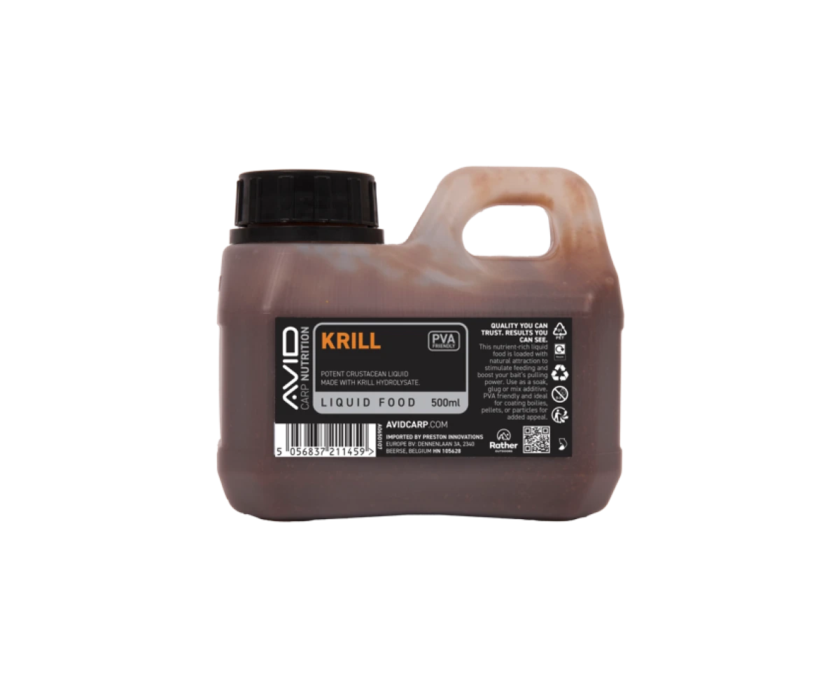 Avid Carp Krill Liquid Food opakowanie 500ml - MPN: A0650107 - EAN: 5056837211459
