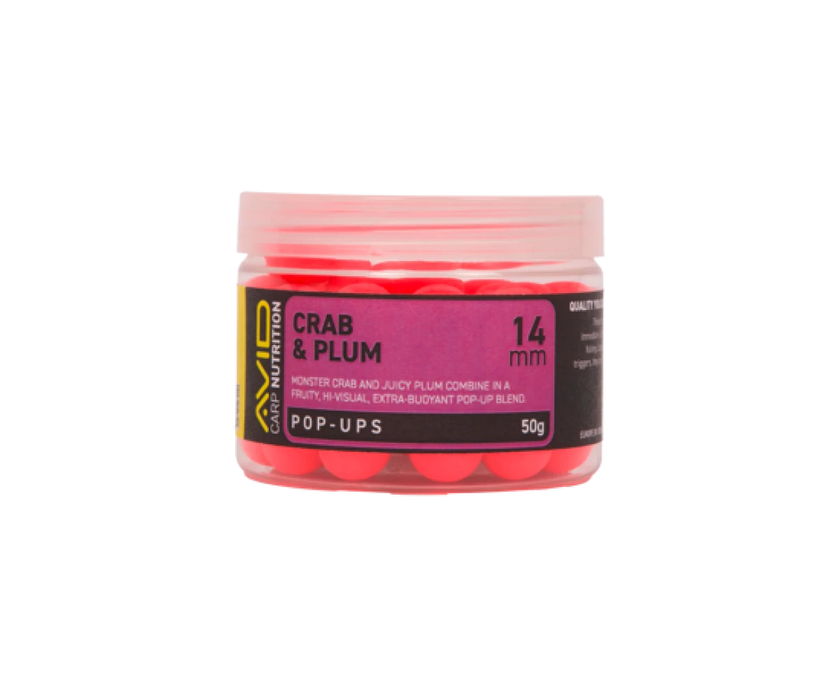Avid Carp Crab & Plum Pop-Up Pinkrozmiar 14mm - MPN: A0650089 - EAN: 5056837211091