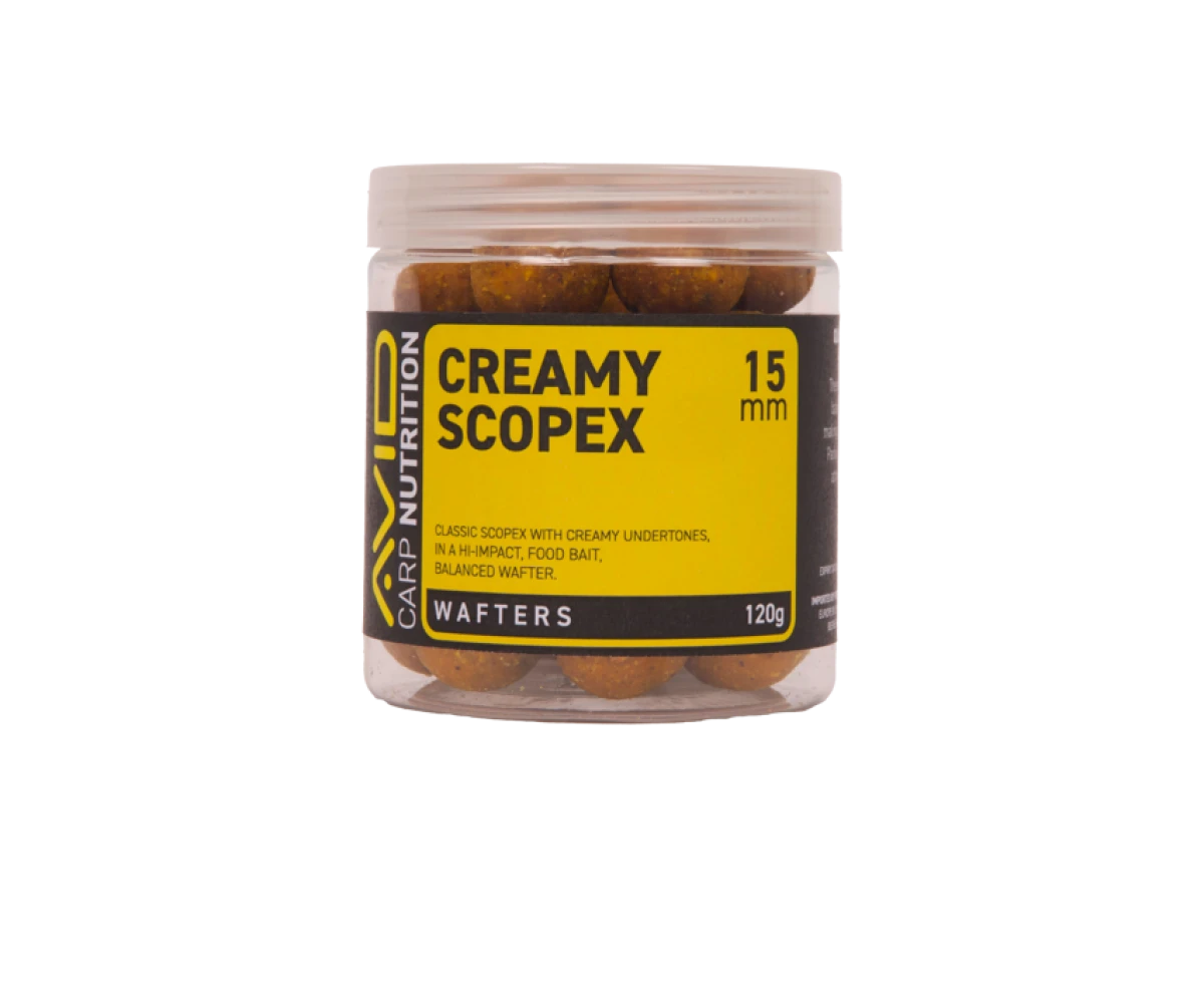Avid Carp Creamy Scopex Wafterrozmiar 15mm - MPN: A0650098 - EAN: 5056837211275
