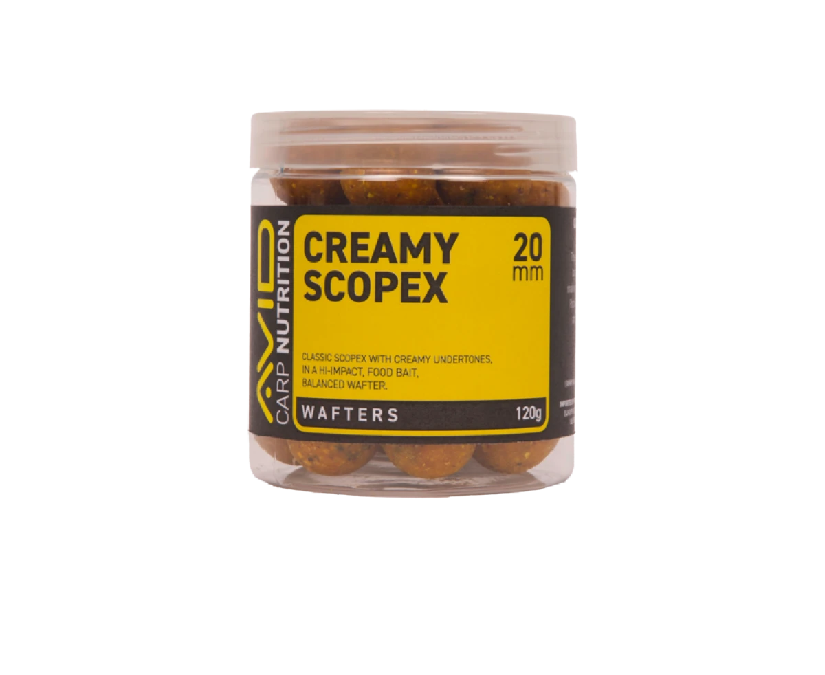 Avid Carp Creamy Scopex Wafterrozmiar 20mm - MPN: A0650094 - EAN: 5056837211190