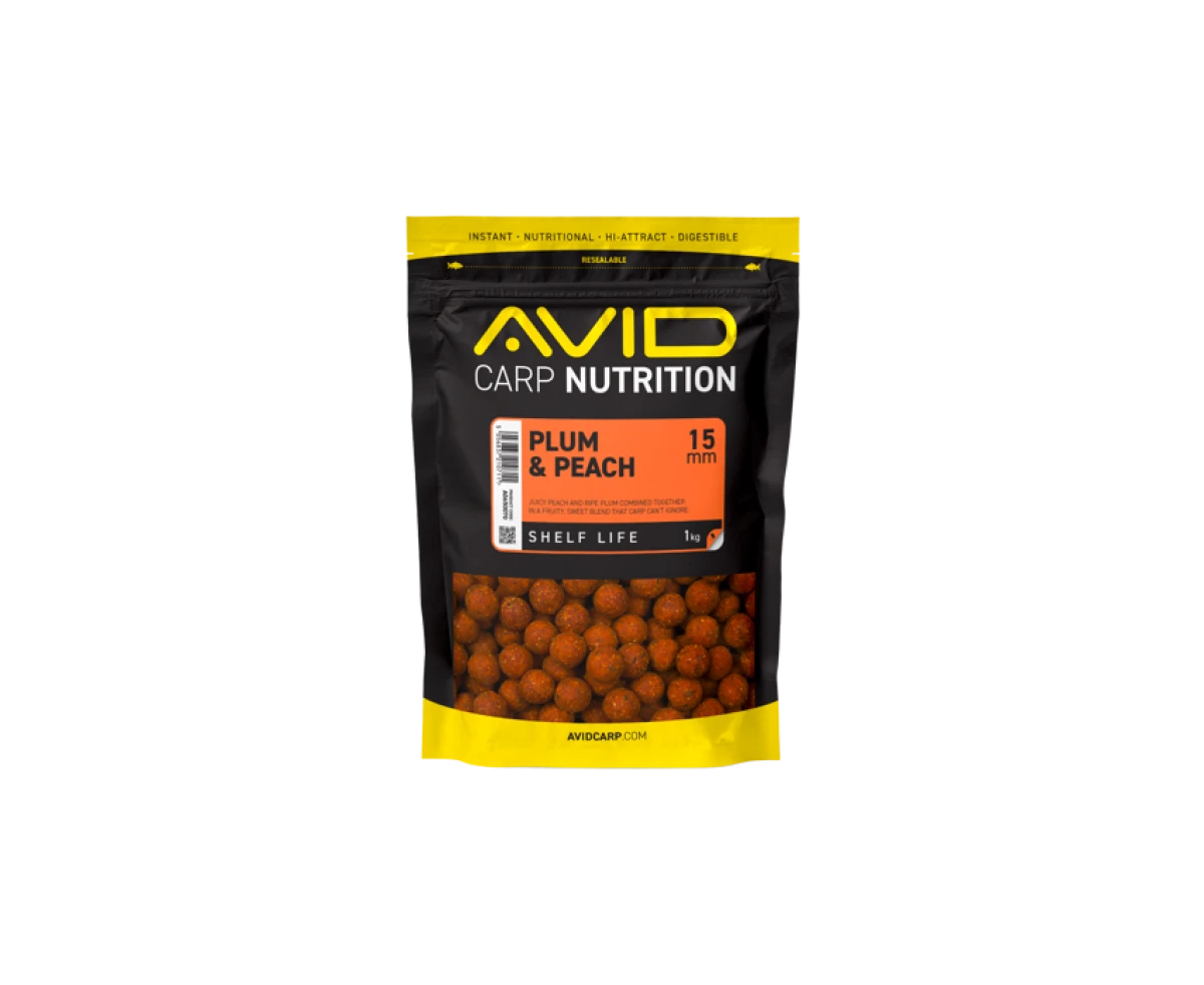  Avid Carp Plum & Peach  Boilies rozmiar 15mm / 1kg - MPN: A0650070 - EAN: 5056837210711