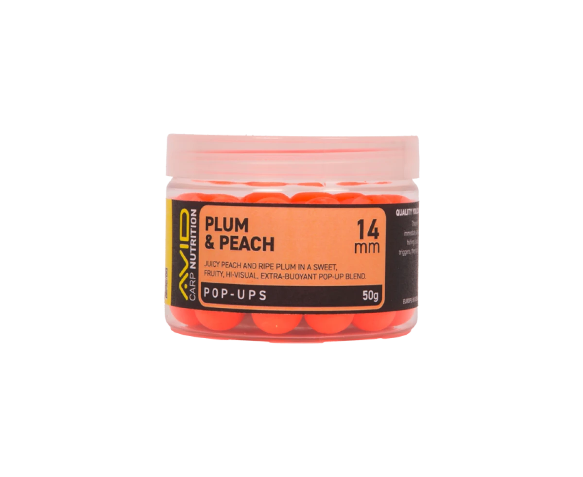 Avid Carp Plum & Peach Pop-Up Orangerozmiar 14mm - MPN: A0650091 - EAN: 5056837211138