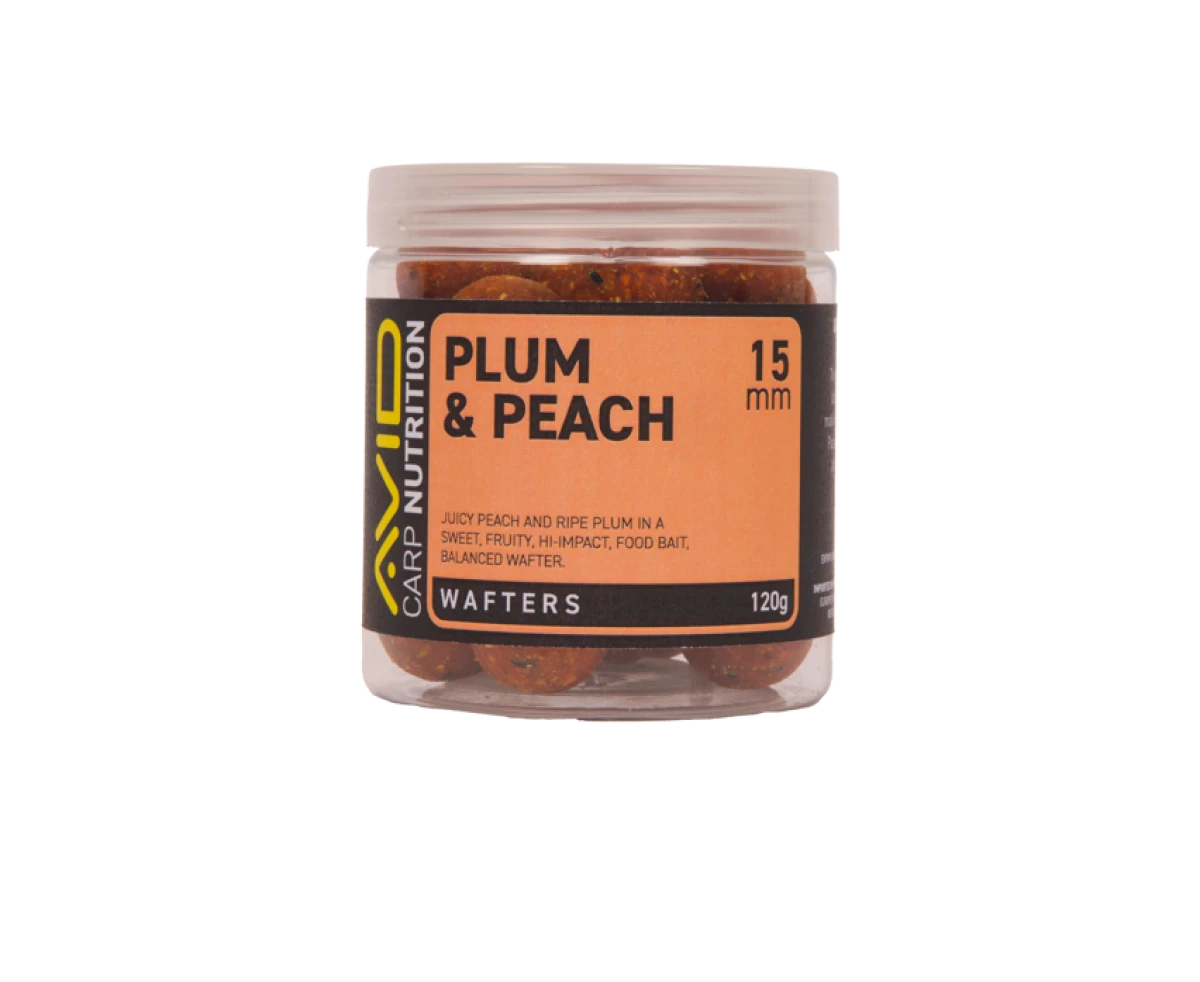 Avid Carp Plum & Peach Wafterrozmiar 15mm - MPN: A0650099 - EAN: 5056837211299
