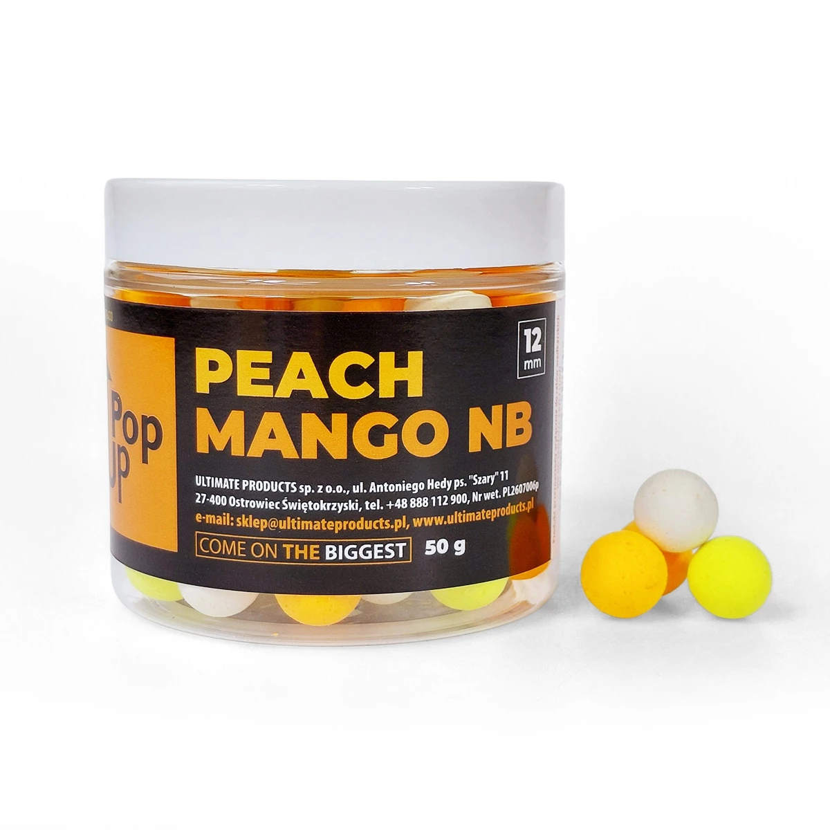 UltimateProducts Pop-Ups - Peach Mango NBrozmiar 12 mm - EAN: 5903855435209